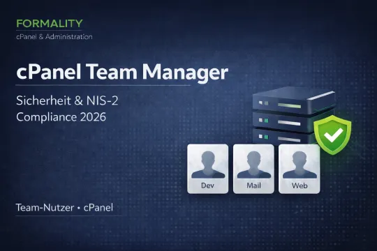 Team-Nutzer in cPanel: Kollaboration trifft NIS-2-Compliance