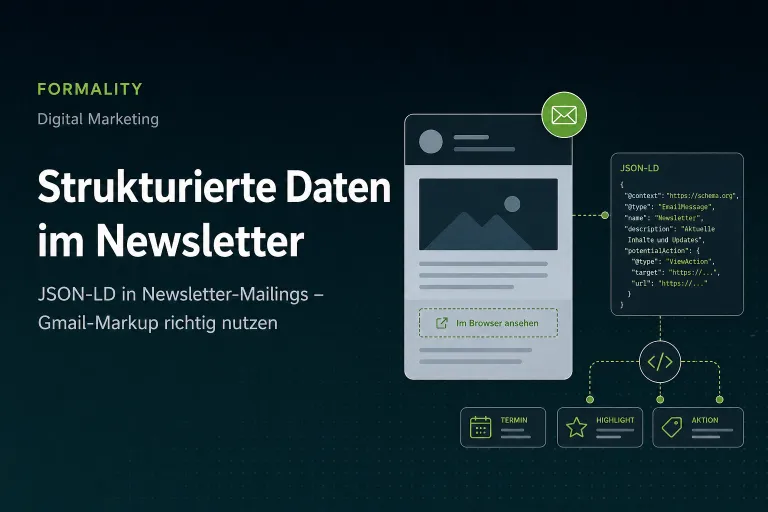 Bild zum Beitrag Strukturierte Daten im Newsletter: Wie JSON-LD Ihre Mailings smarter macht