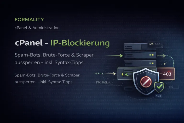 cPanel – IP-Blockierung