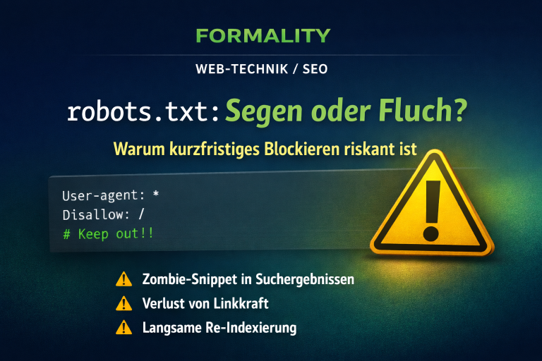robots.txt: Segen oder Fluch? Warum kurzfristiges Blockieren riskant ist