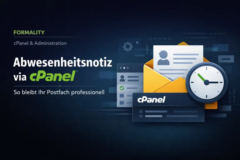 Urlaub geplant? So richten Sie eine Abwesenheitsnotiz in cPanel ein