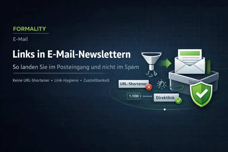 Bild zum Beitrag Links im Newsletter richtig setzen: Spam-Filter vermeiden