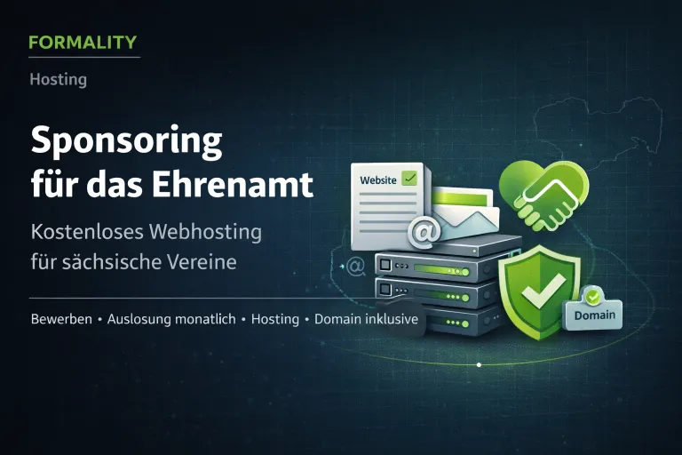 Bild zum Beitrag Kostenloses Webhosting für Vereine in Sachsen | FORMALITY