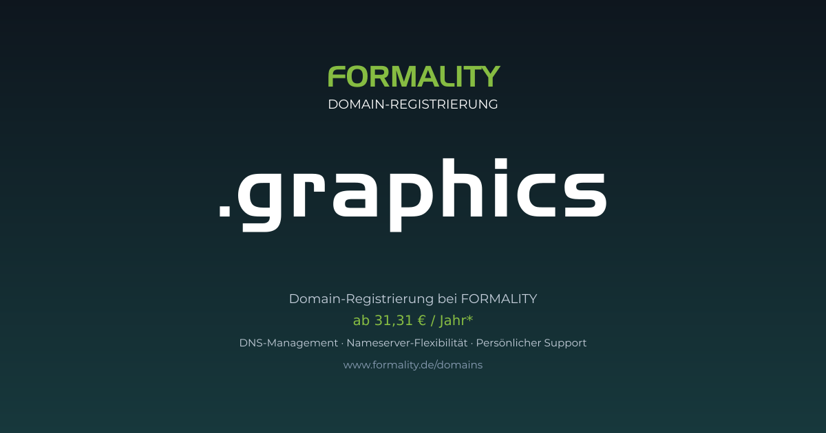 .graphics-Domain ab 31,31 € pro Jahr registrieren